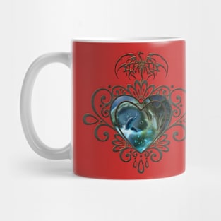 dolphin, animal, ocean, bubble, playing, swimming, water, fantasy Mug